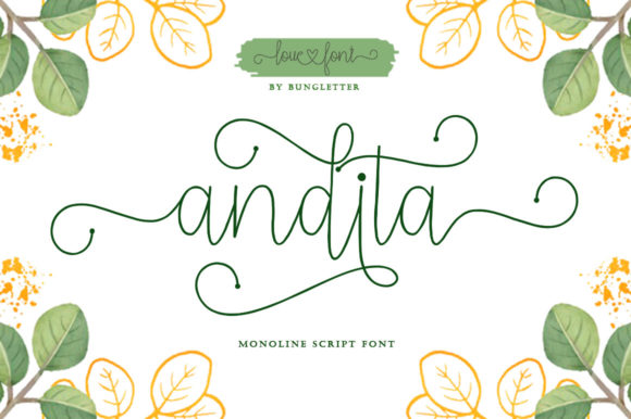 Andita: A Luxury Handwritten Font for Makers