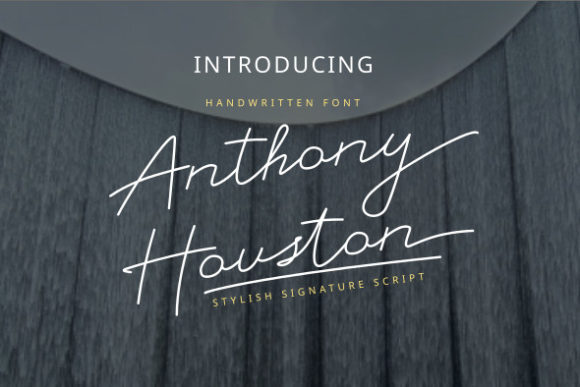Anthony Houston: A Refined Script Font for Modern Web Design Projects