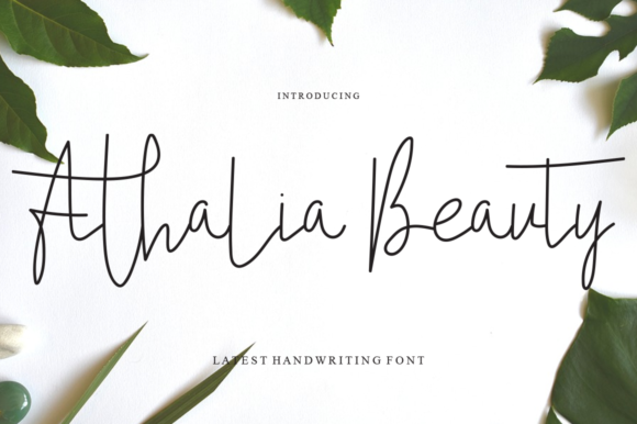 Athalia Beauty: The Handwritten Font That Elevates Campaign Visuals