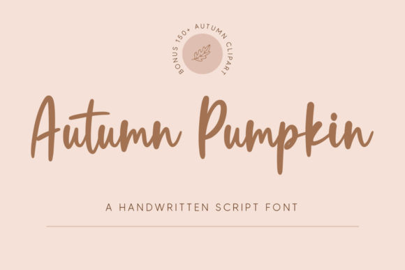 Autumn Pumpkin: A Handwritten Font for Editorial Warmth