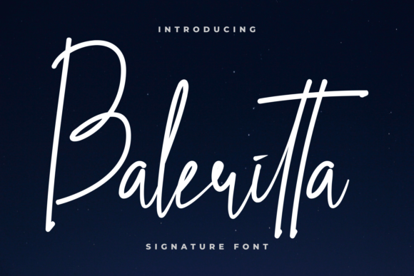 Baleritta: A Timeless Handwritten Font for Branding