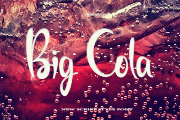 Big Cola: A Premium Handwritten Font for Web Design