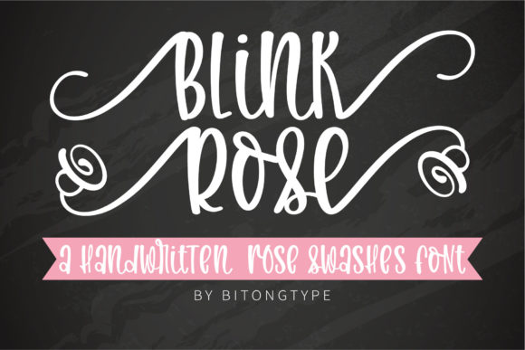 Blink Rose: A Sweet Handwritten Font for Makers