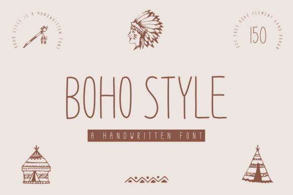 Boho Style: A Modern Handwritten Font for Web Design