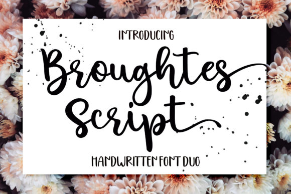 Broughtes: A Ravishing Script Font for Makers