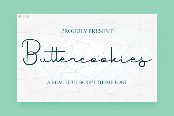 Butter Cookies: A Refined Script Font for Editorial Design
