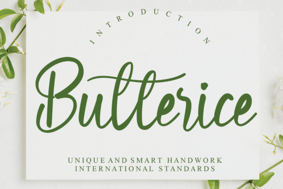 Butterice: A Delicate Handwritten Font for Elegant Branding