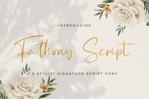 Fathony: The Elegant Script Font for Modern Branding