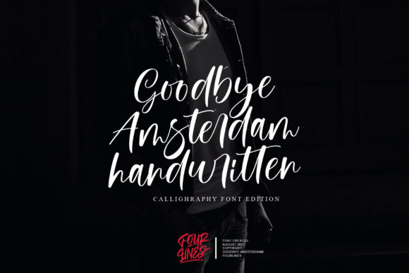 Goodbye Amsterdam: A Handwritten Font for Modern Editorial