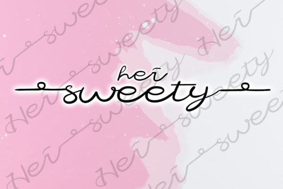 Hei Sweety: A Dainty Script Font for Crafters and Product Designers