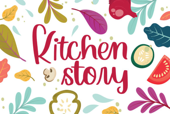 Kitchen Story: A Handwritten Font for Crafters and Product Designers