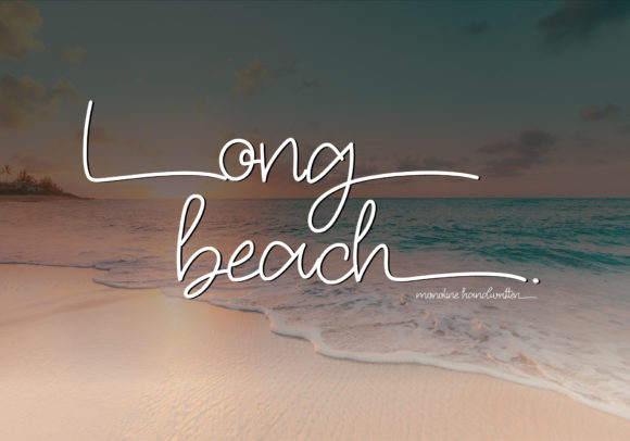 Long Beach: A Stylish Script Font for Modern Marketing and Digital Design