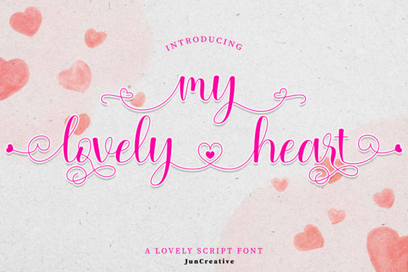 My Lovely Heart: A Refined Script Font for Elegant Branding
