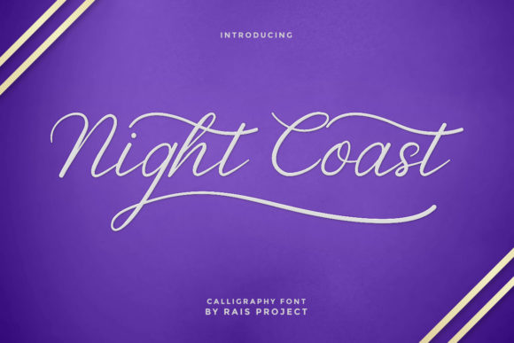 Night Coast: A Handwritten Font for Elegant Campaign Typography