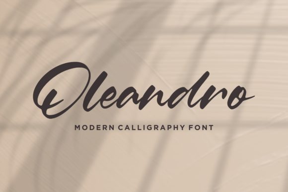 Oleandro: A Handwritten Font for Editorial Elegance