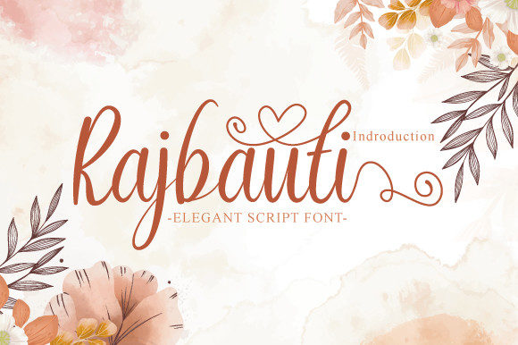 Rajbauti: A Dainty Script Font for Web Design