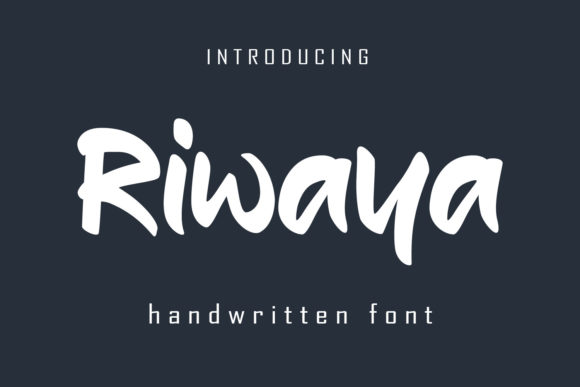 Riwaya: A Cool Handwritten Font for Modern Branding
