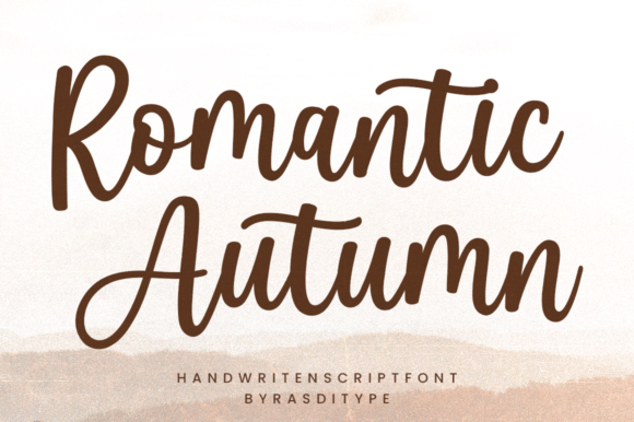 Romantic Autumn: A Charming Script Font for Makers