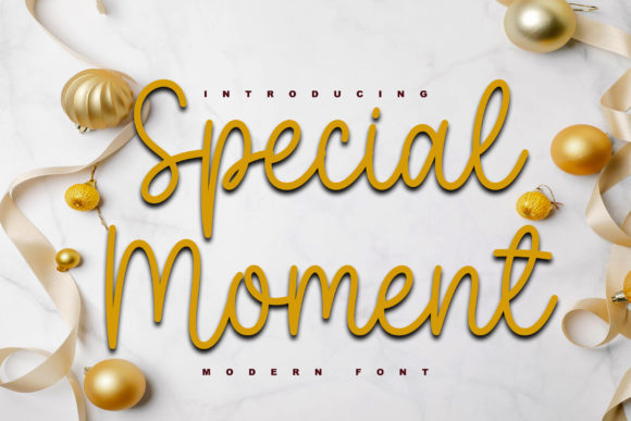 Special Moment: A Playful Script Font for Web Design