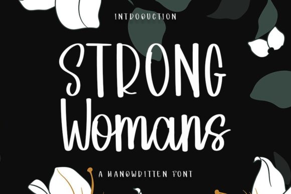 Strong Womans: A Bold Handwritten Font for Makers and Creative Sellers