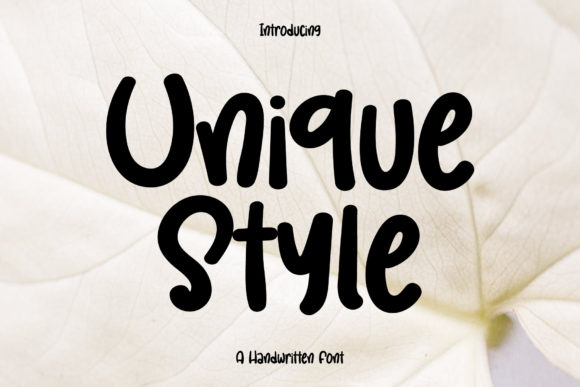 Unique Style: A Versatile Handwritten Font for Crafters and Product Designers