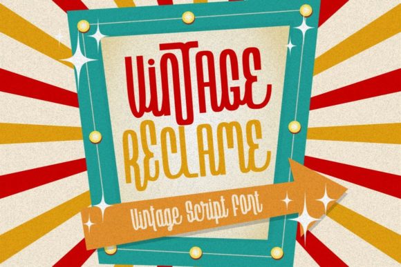 Vintage Reclame: A Vintage Script Font for Campaigns