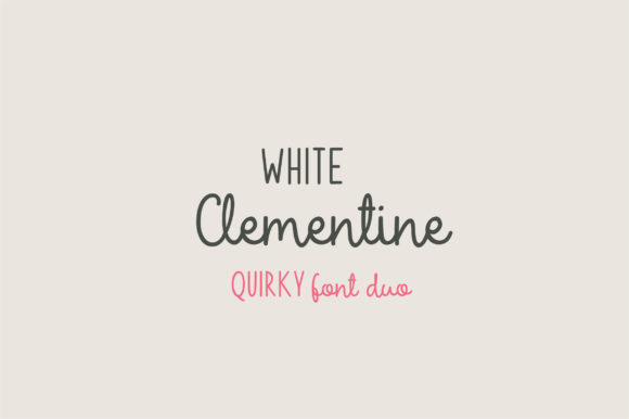 White Clementine: A Playful Display Font for Web Design